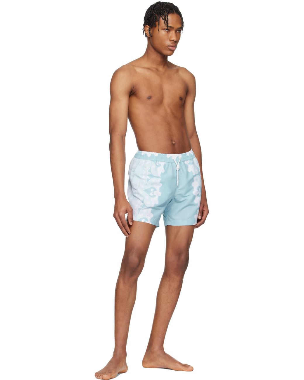 Commas Blue Paradise Floral Classic Swim Shorts for men