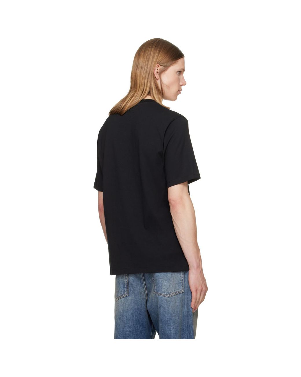 Amiri Black Staggered Logo' T-Shirt for men