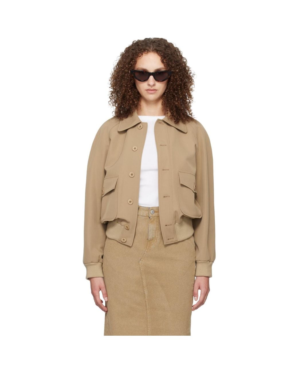 A.P.C. Natural Raglan Bomber Jacket