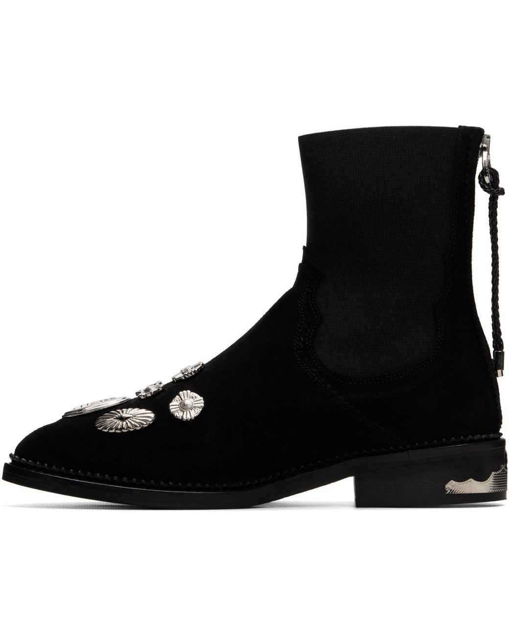 Toga Black Suede Boots