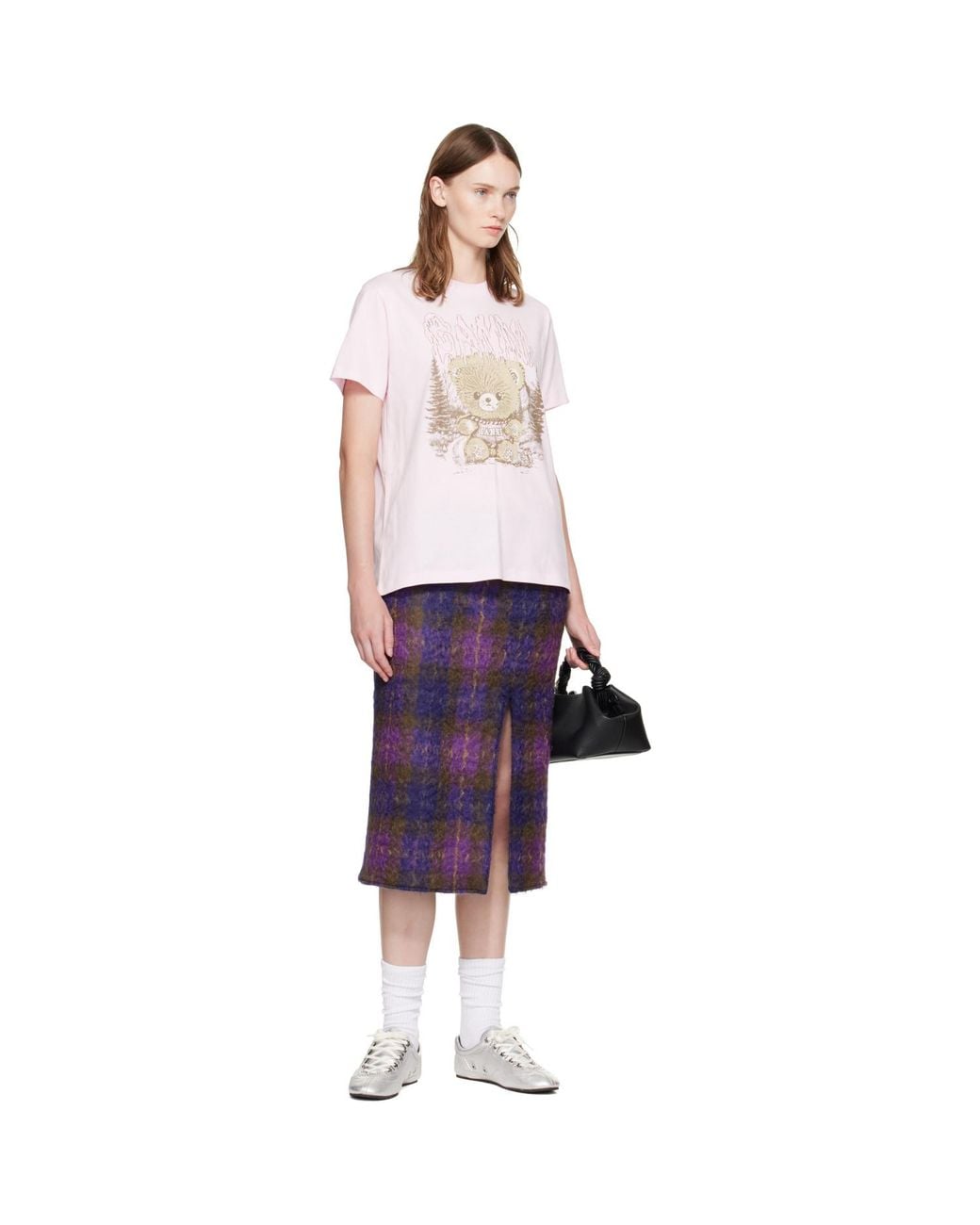 Ganni White Forest Teddy T-Shirt