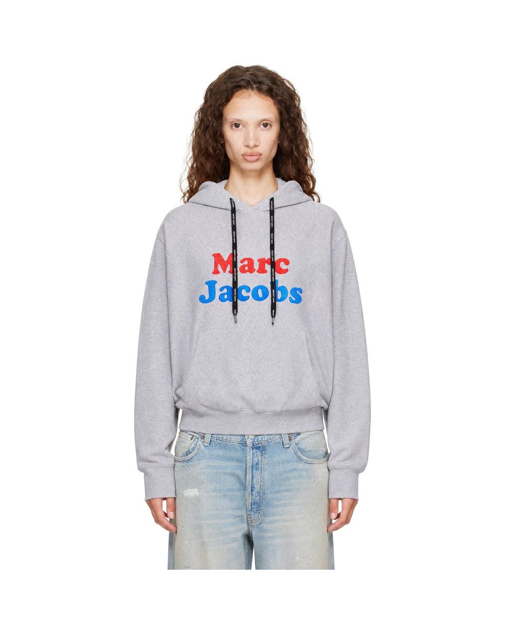 Marc Jacobs Blue Canal St Logo Oversized Hoodie