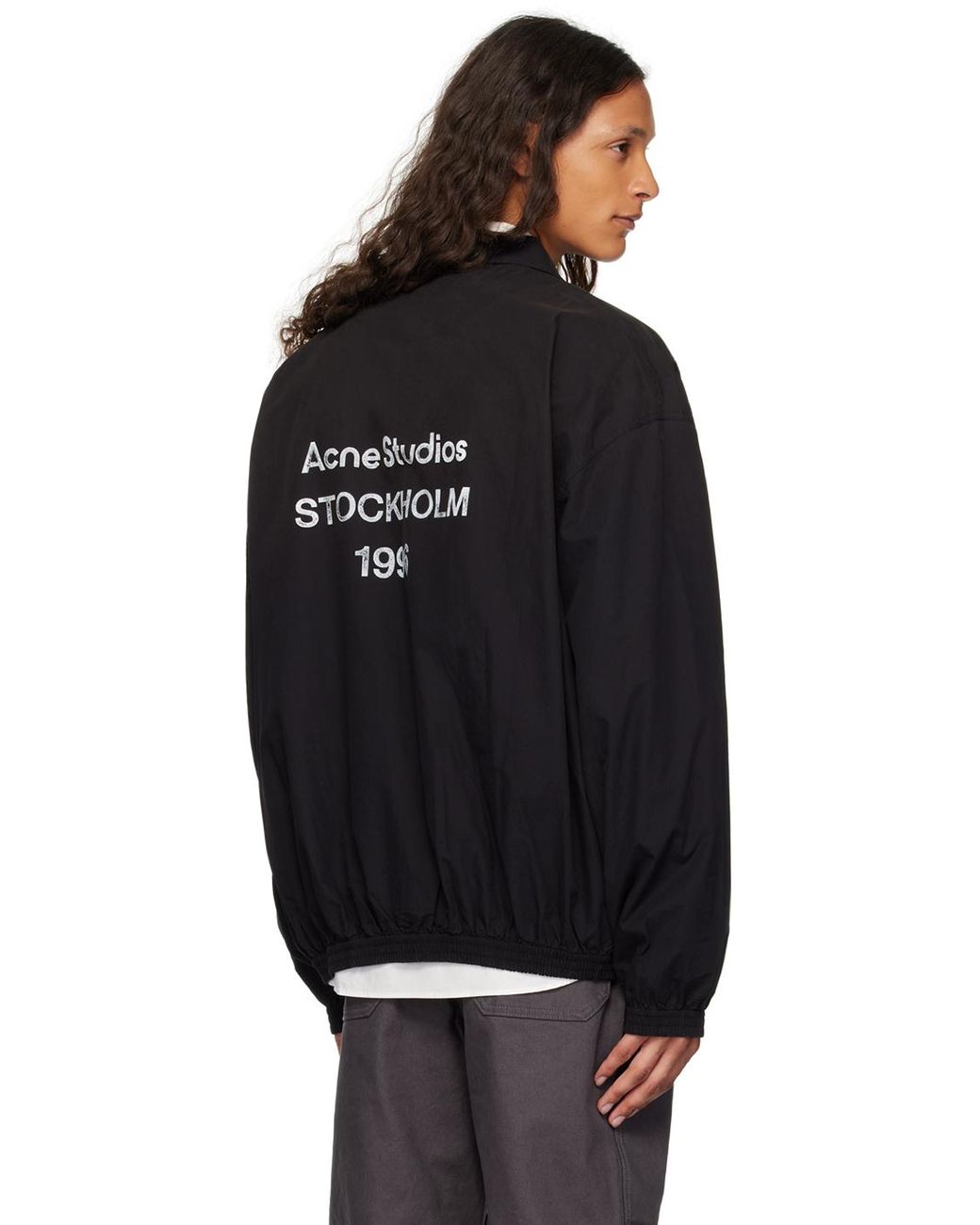 acne-Black-Printed-Logo-Zipper acne-Black-Printed-Logo-Zipper