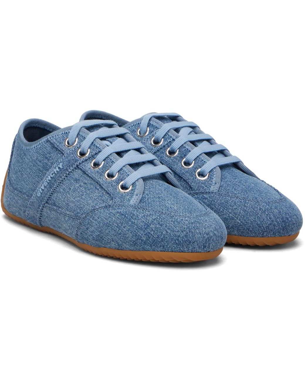 Givenchy Blue Slim Denim Sneakers
