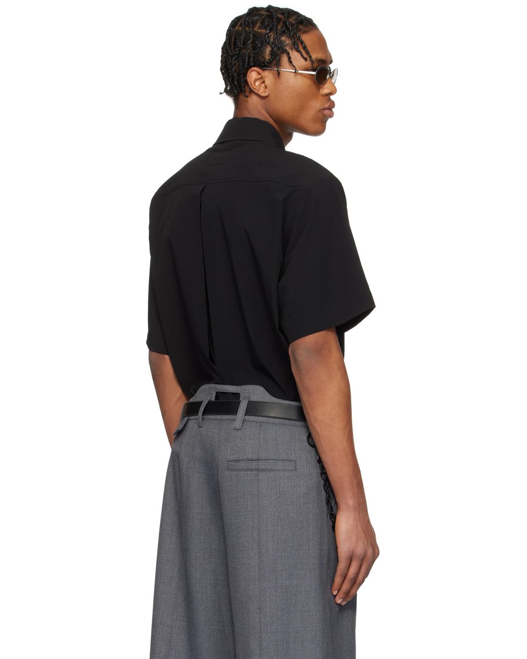 NULLUS Seersucker Polo in Black for Men | Lyst UK