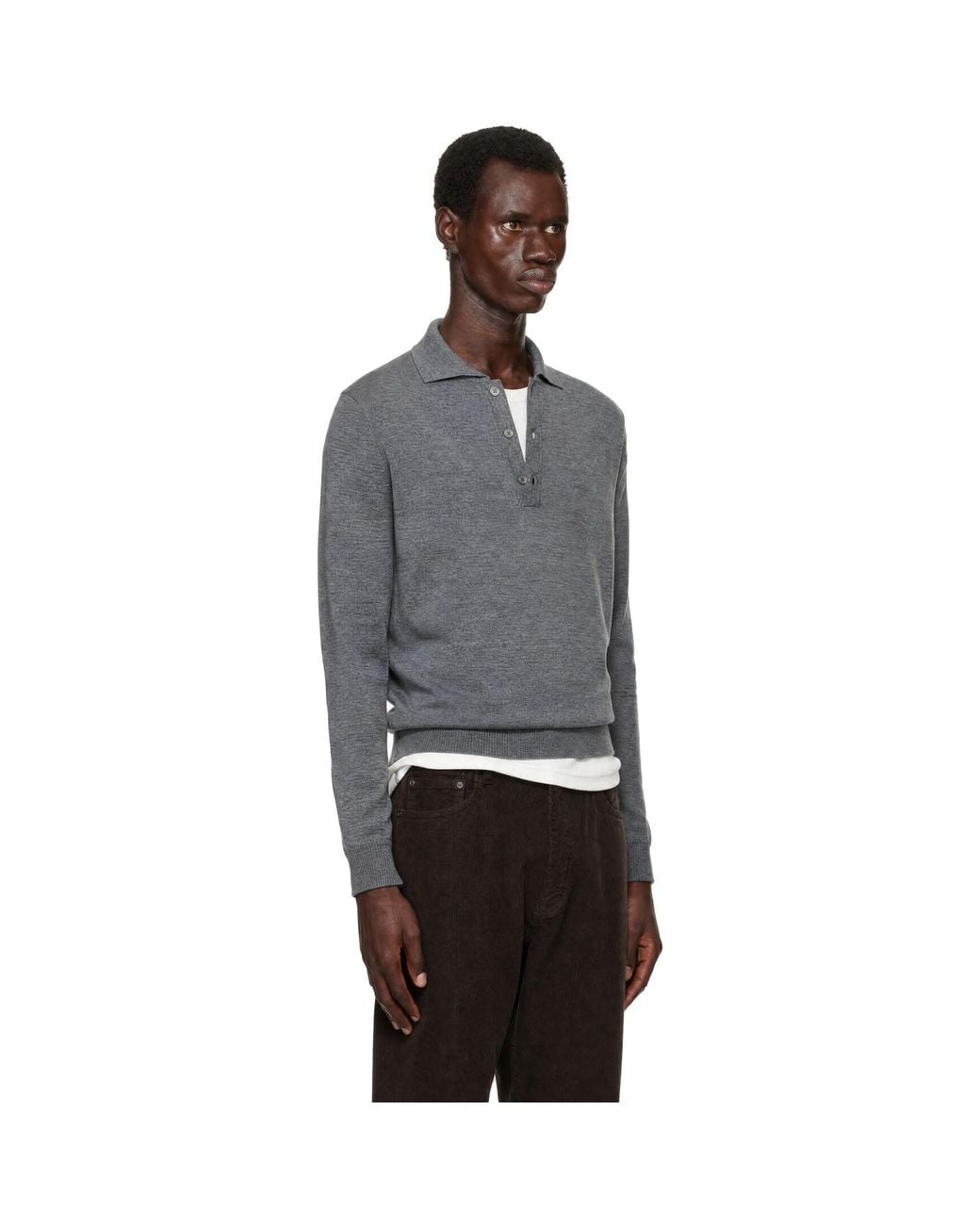 Another Aspect Gray Another 2.0 Polo for men