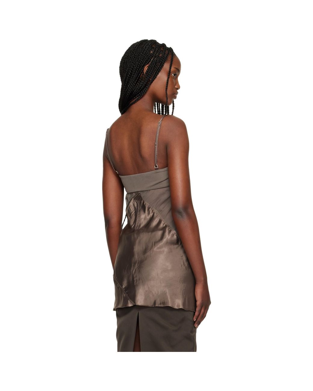 Rick Owens Black Temple Combo Slip Top