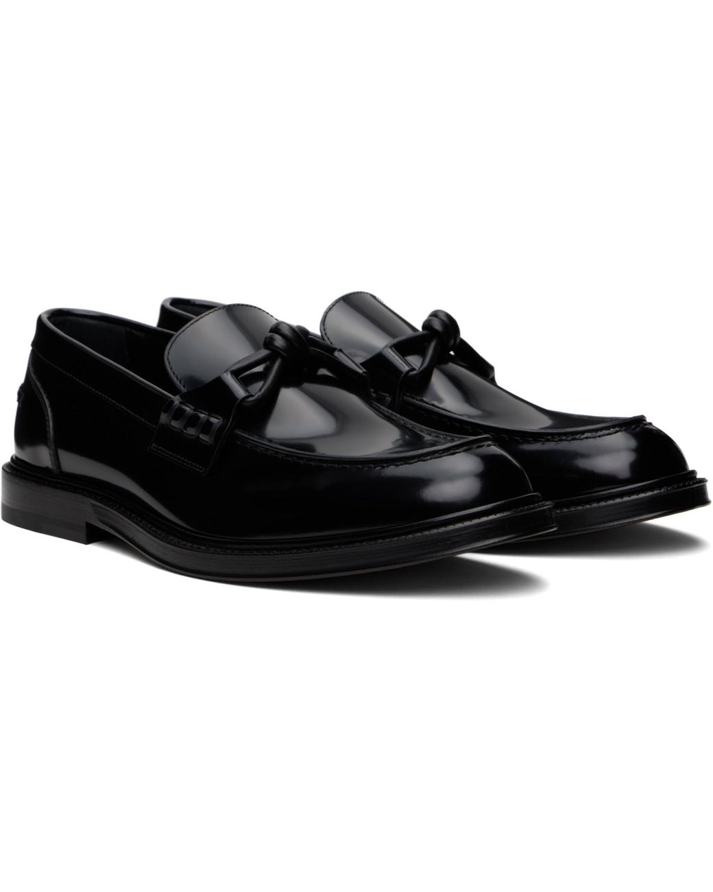 Bottega Veneta Black Astaire Loafers for men
