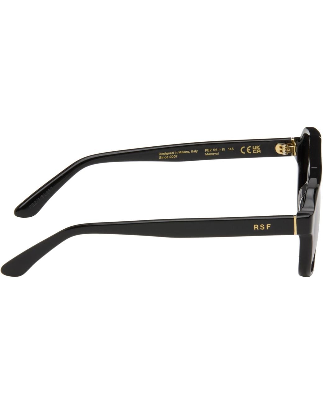 Retrosuperfuture Black Maneval Sunglasses for men