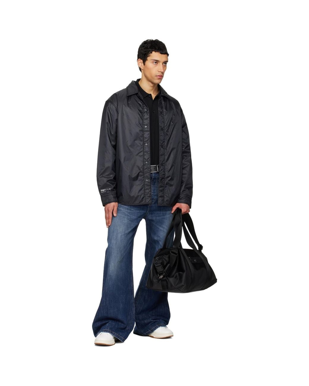 HUGO Black Logo Hardware Duffle Bag for men