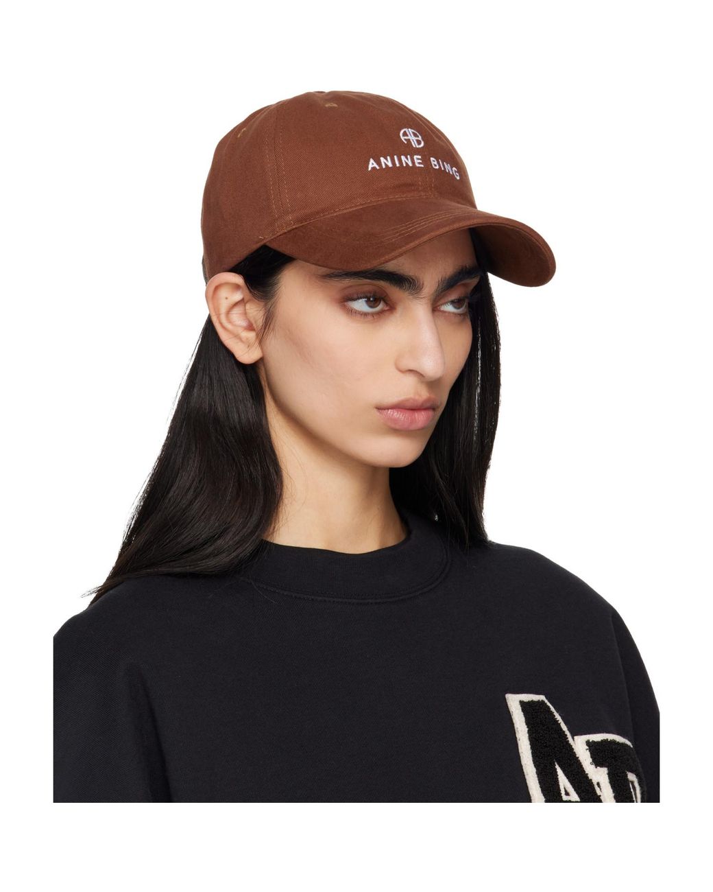 Anine Bing Black Jeremy Baseball Cap