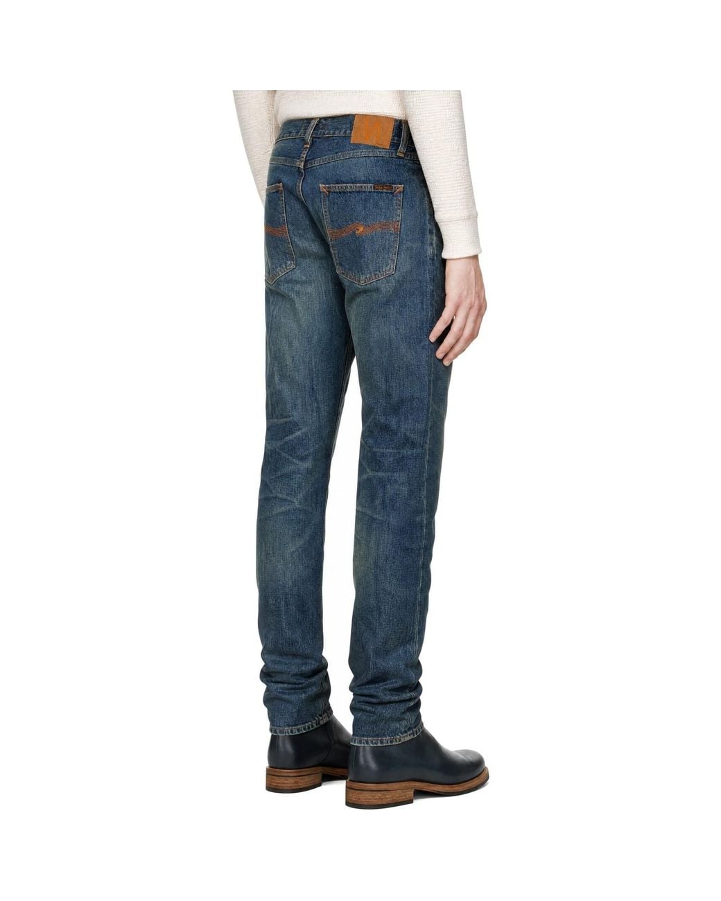 Nudie Jeans Blue Gritty Jackson Jeans for men