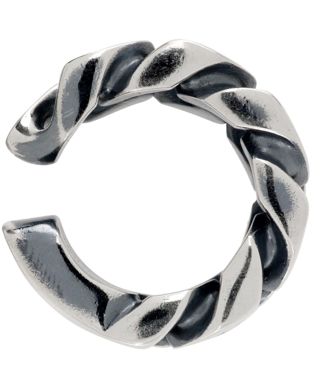 MM6 by Maison Margiela Gray Chain Ear Cuff