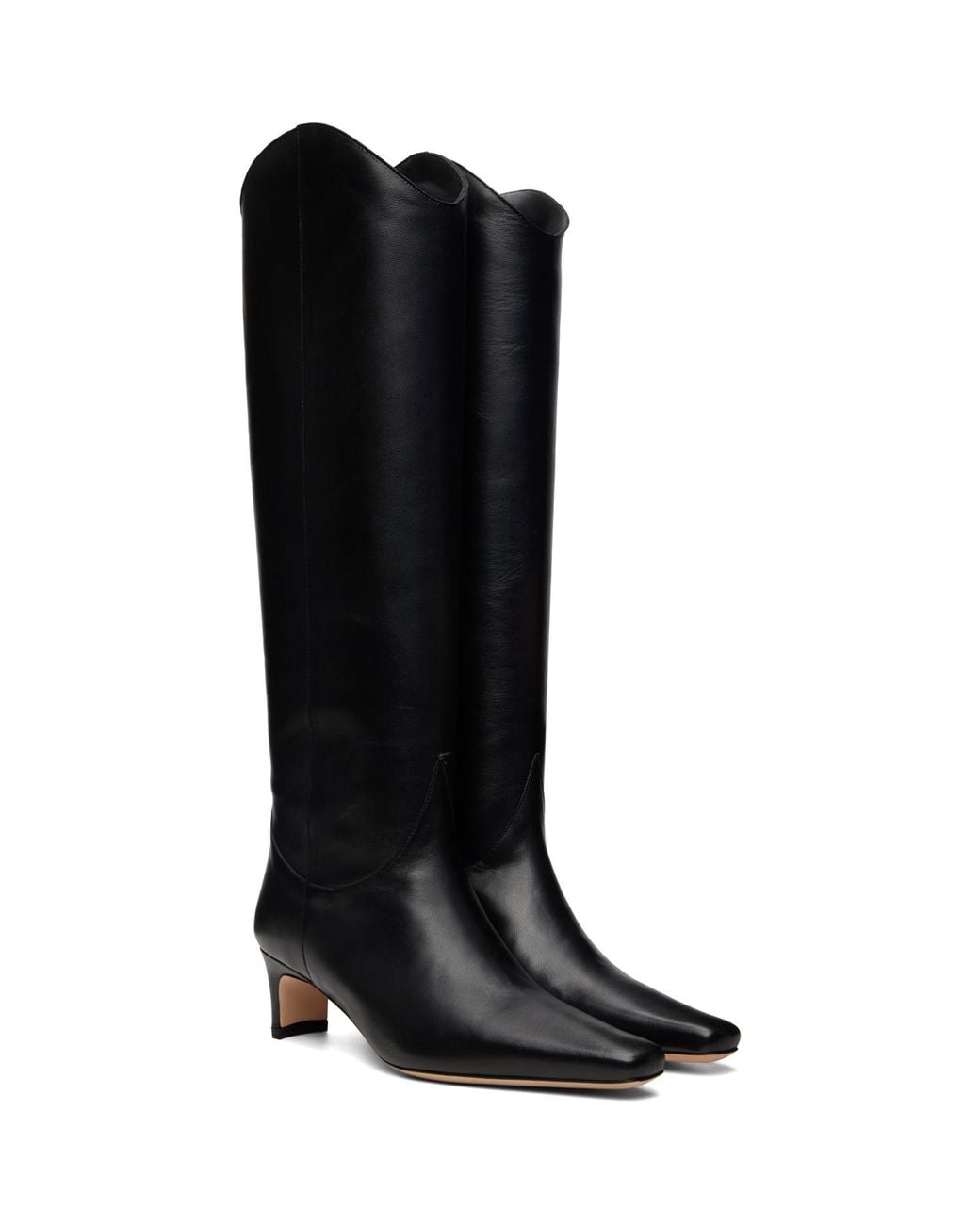 Staud Black Western Wally Tall Boots