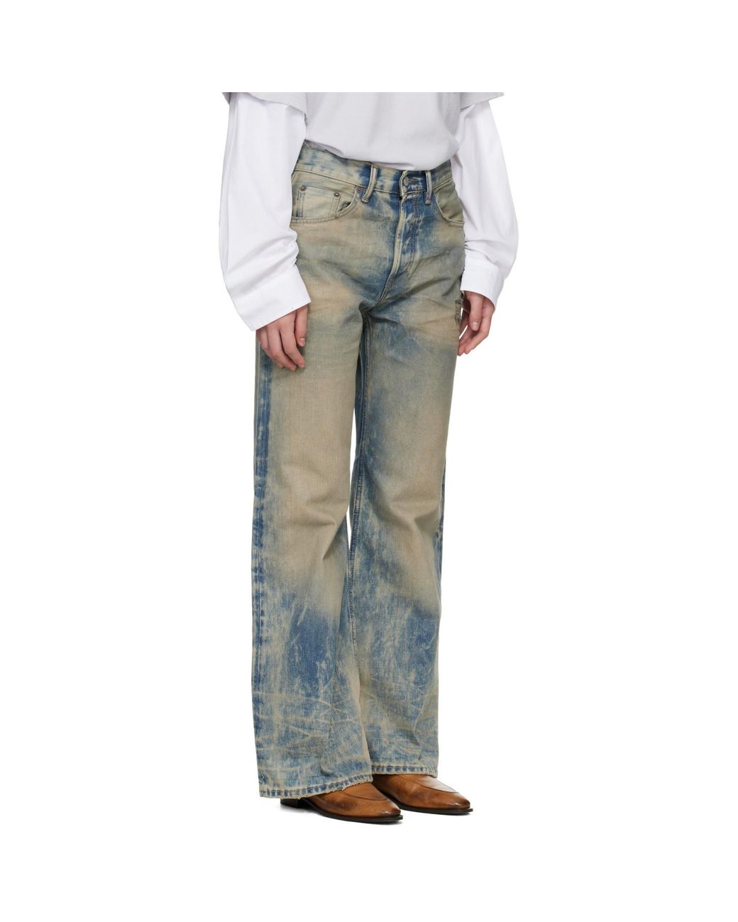 Acne Blue 2021F Regular Fit Jeans