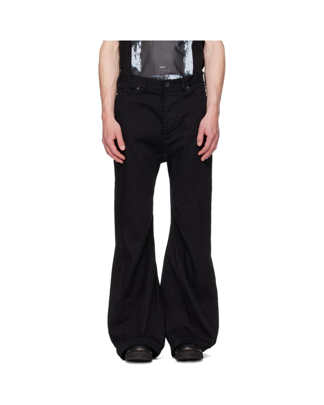 Julius Black Jet Jeans for men