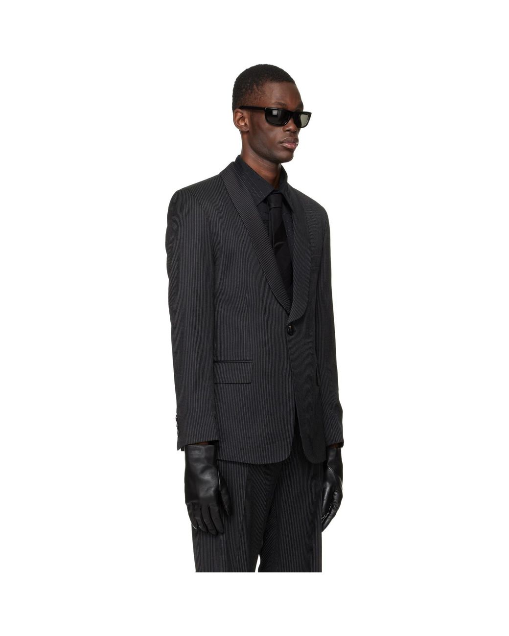 Ernest W. Baker Black Tuxedo Blazer for men