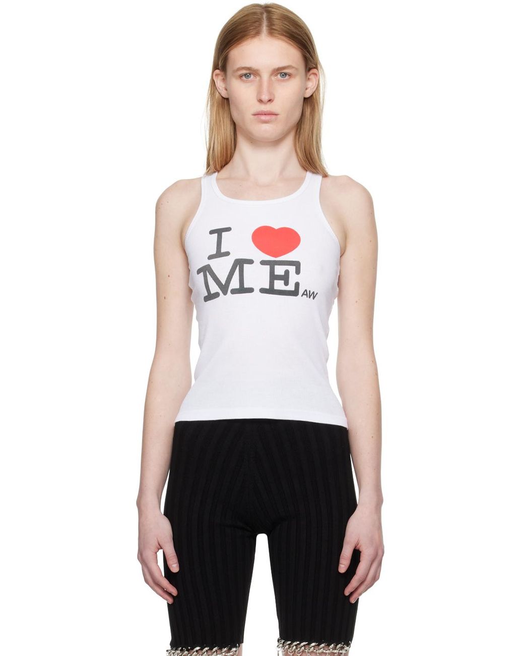 【Ashley Williams】 I HEART ME セレナ トップス Ashley Williams 'I Heart Me' Tank Top in Black | Lyst