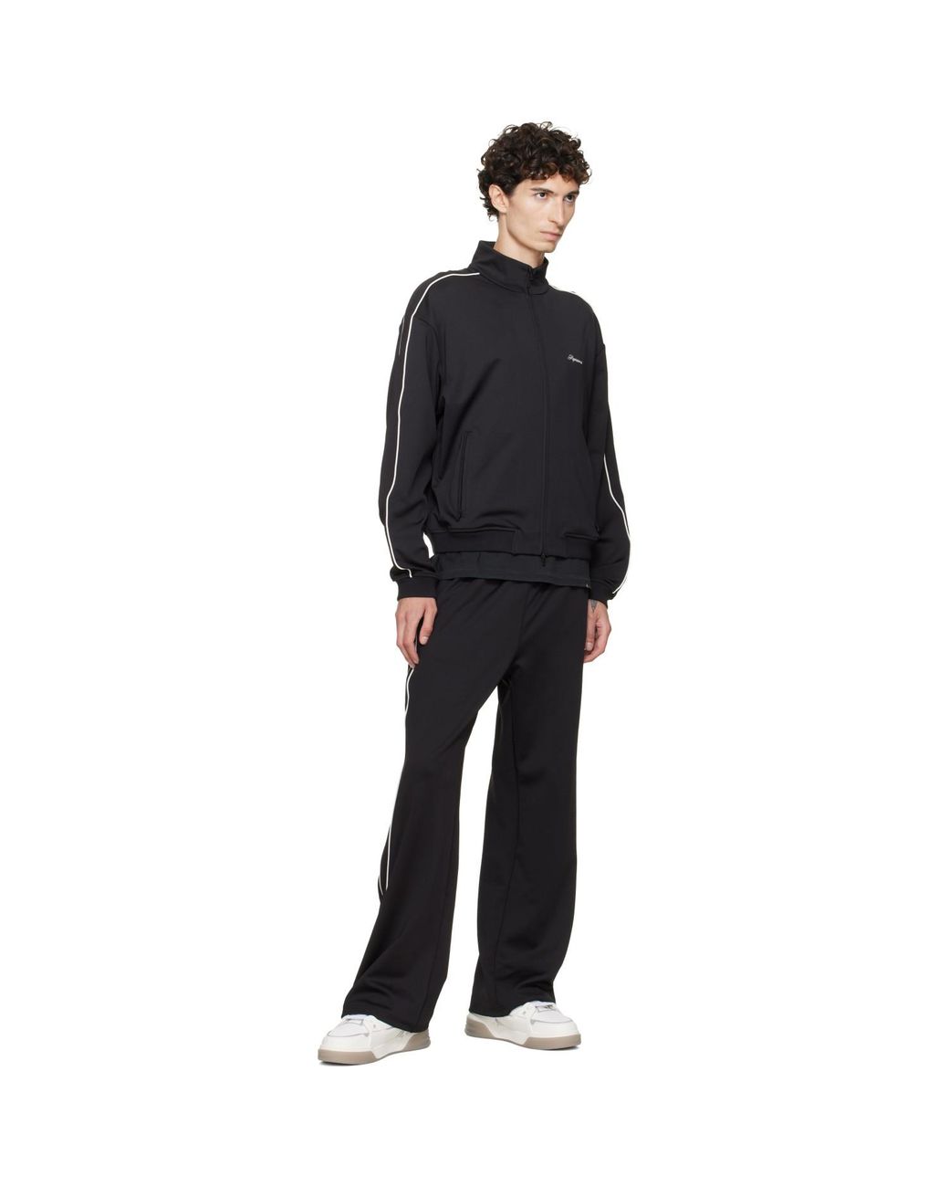 Represent Black Taped Track Jacket for men