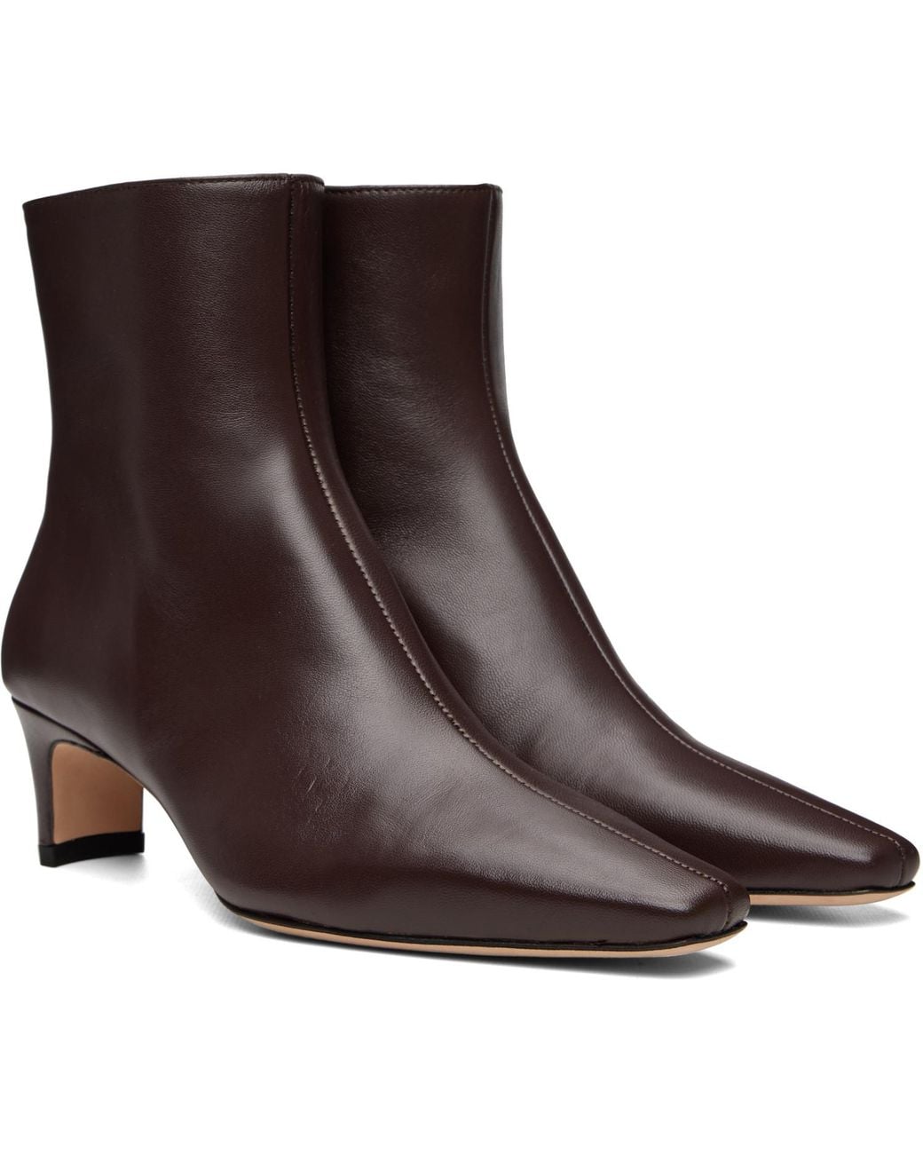 Staud Brown Wally Ankle Boots