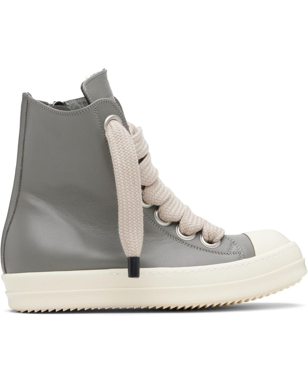 Rick Owens Gray Temple Jumbolace Sneakers for men