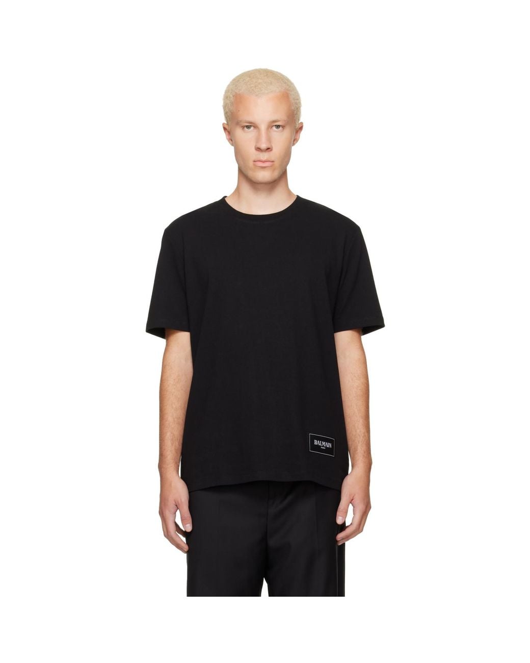 Balmain Black Two-Pack Vintage' T-Shirts for men