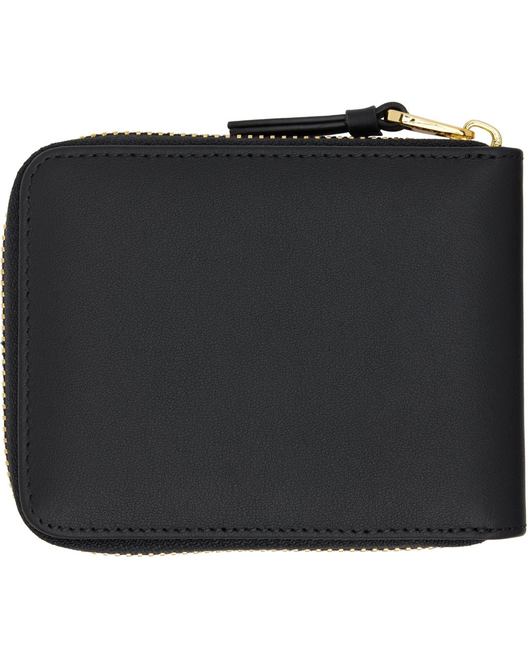 Dime Black Cursive Zip Wallet for men