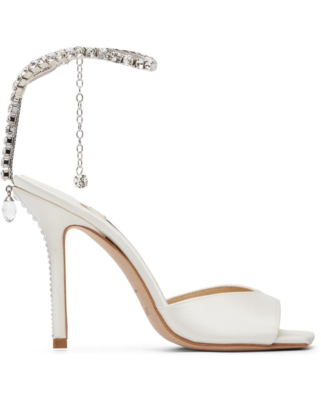 Jimmy Choo White Off- Saeda 100 Heeled Sandals