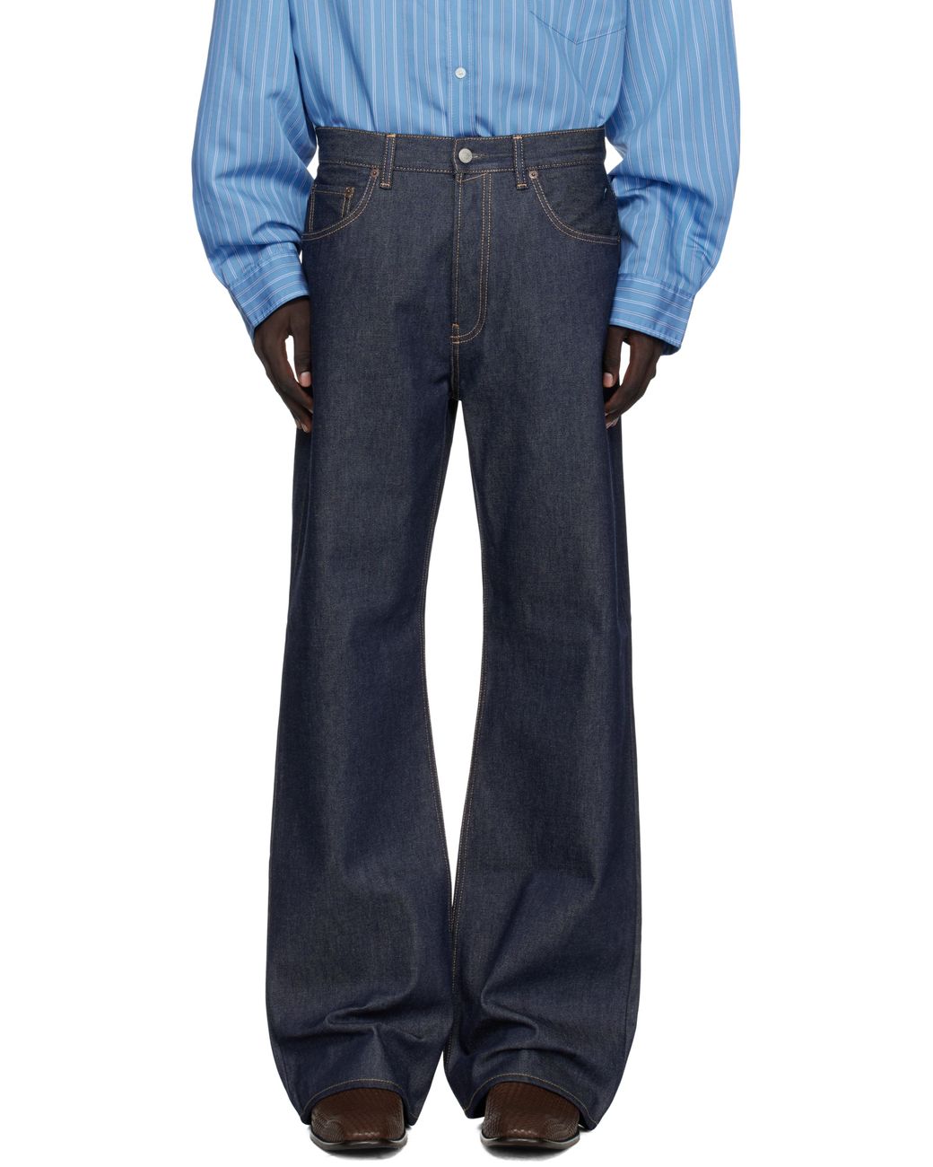 Acne Blue Regular Fit 2021M Jeans for men
