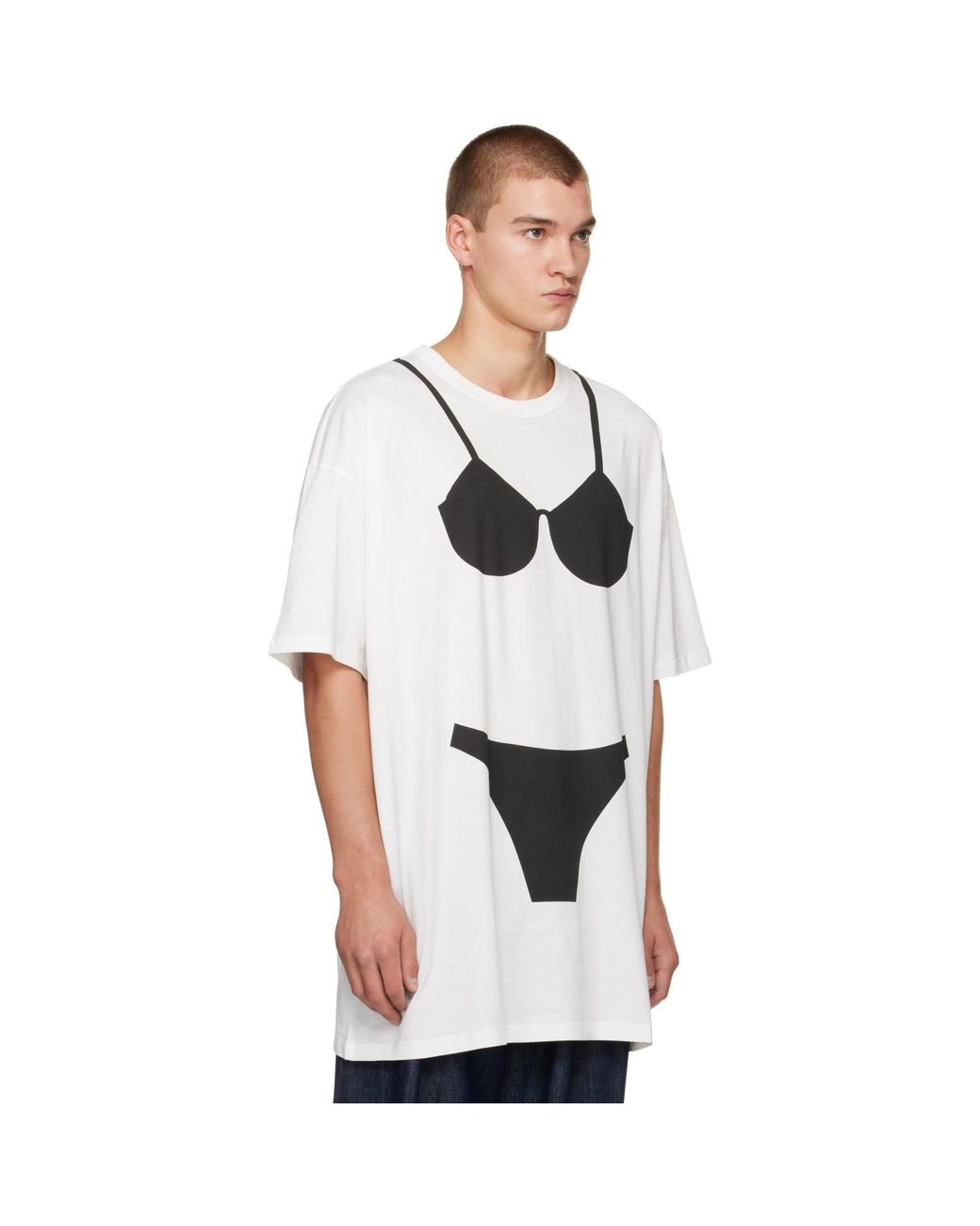 VAQUERA Gray Trompe L'Oeil Tall T-Shirt for men
