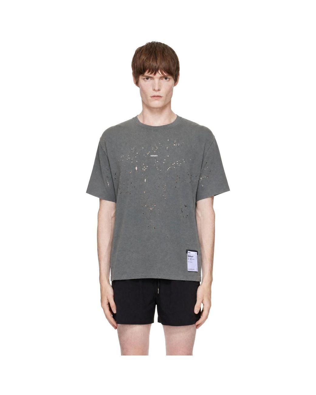 Satisfy Gray Mothtech T-Shirt for men