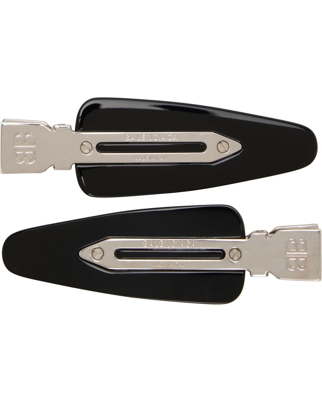 Balenciaga Black Salon 'Bb' Clip Set