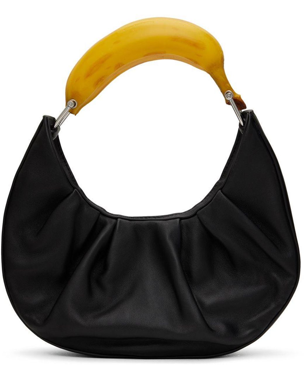 Puppets and Puppets Banana Bag in Black Lyst