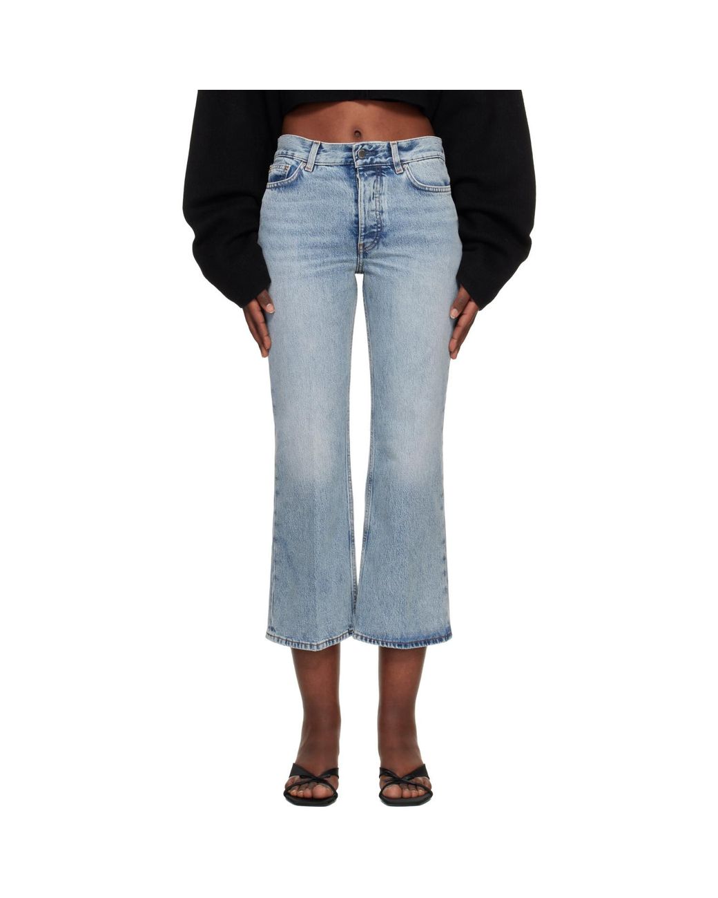 Totême Blue Kick Flare Jeans