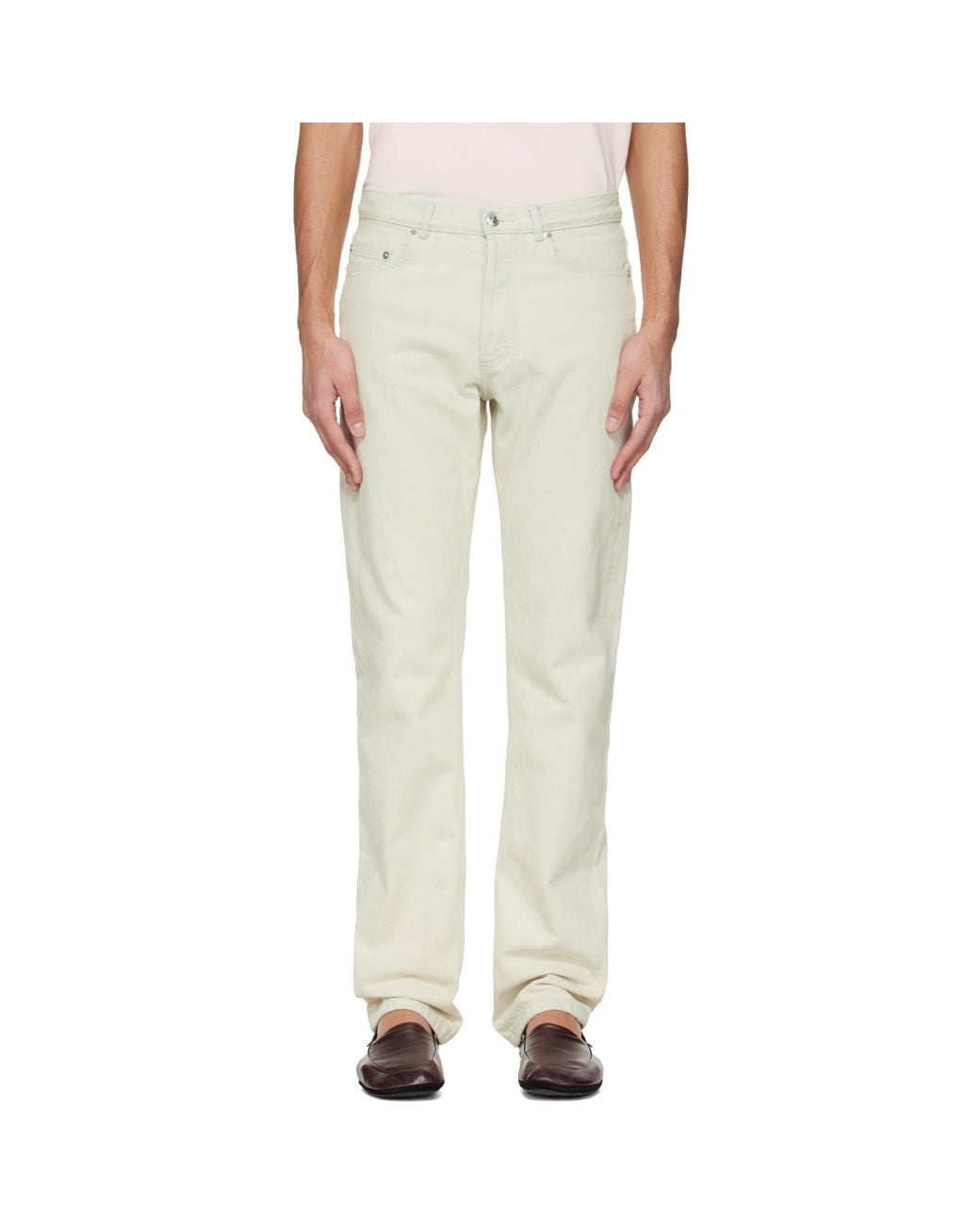 A.P.C. Natural Off- Standard Jeans for men