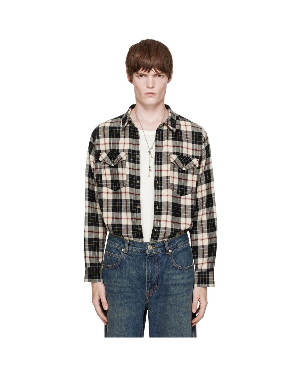 Isabel Marant Black Saul Shirt for men