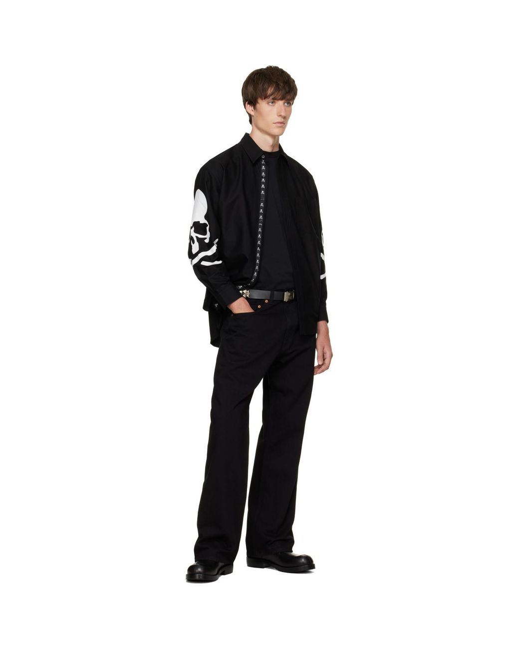 Mastermind Japan Black Oxford Shirt for men