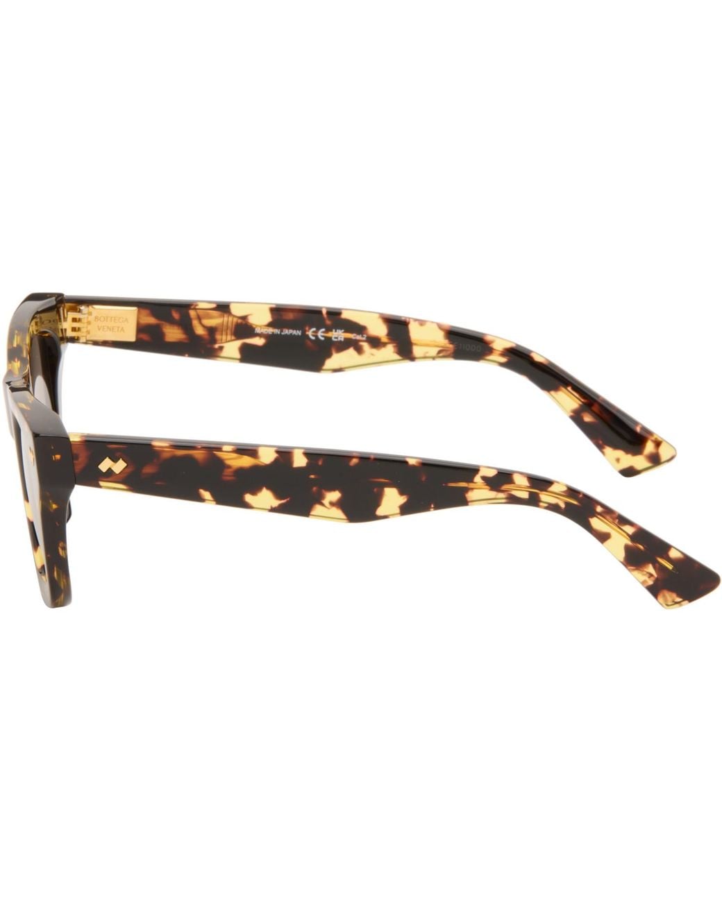 Bottega Veneta Brown Dizzy Squared Sunglasses for men