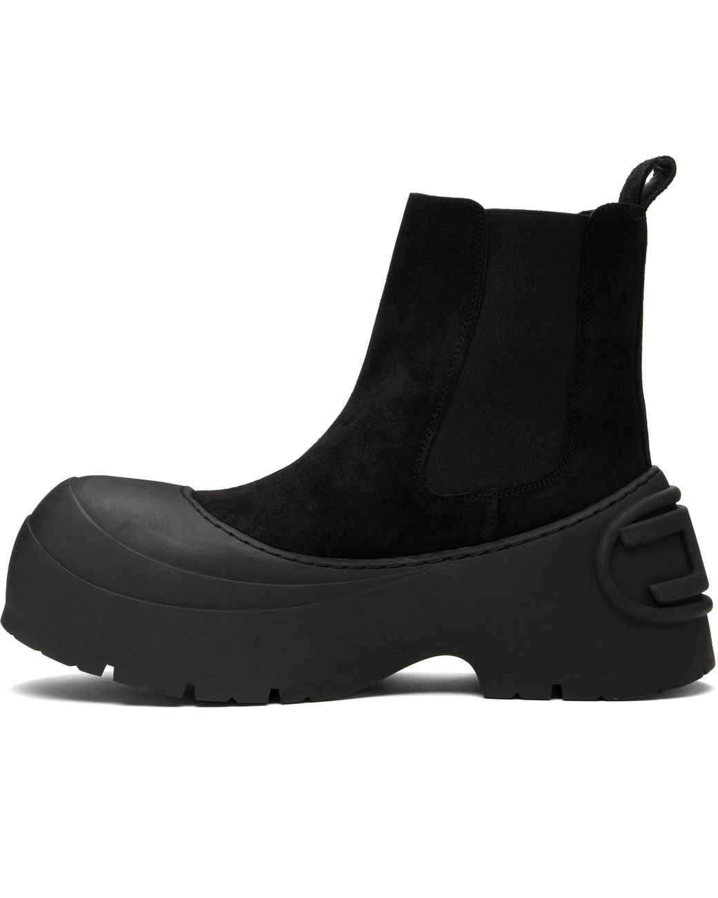 DIESEL Black D-Donald Beatle Chelsea Boots for men