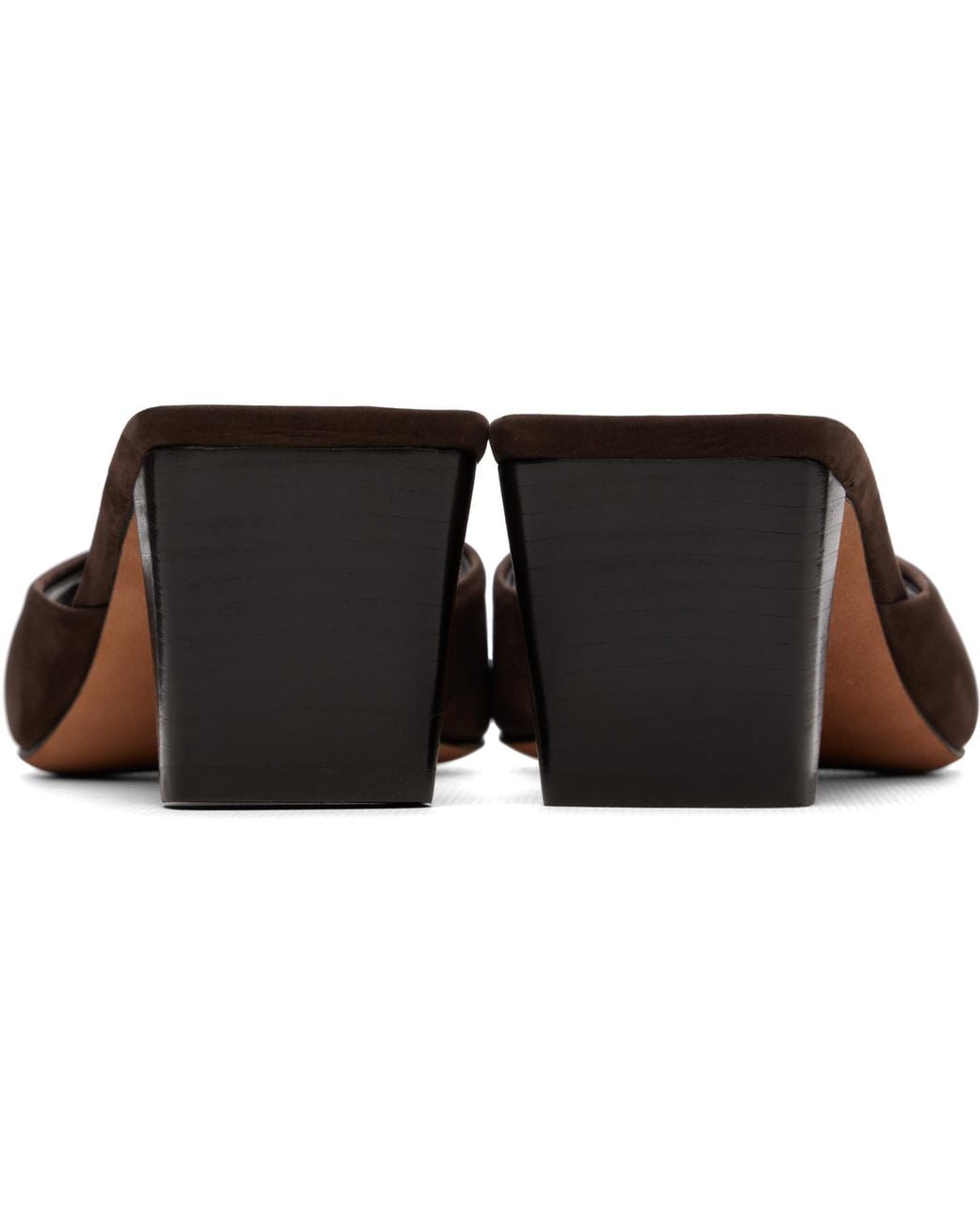 Jude Brown Ease Mule Heeled Sandals