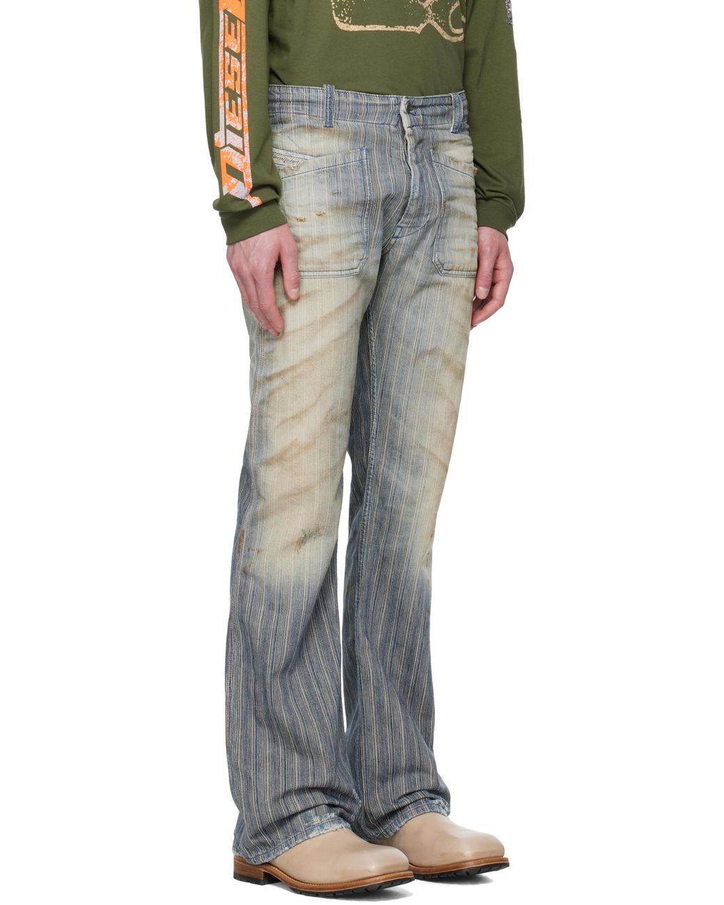 DIESEL Bootcut D-Moorix 09L55 Jeans in Black for Men | Lyst