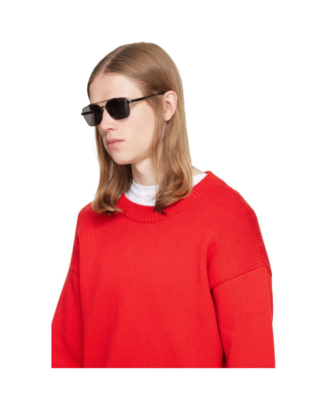 Fendi Gray Gunmetal Sky' Sunglasses for men