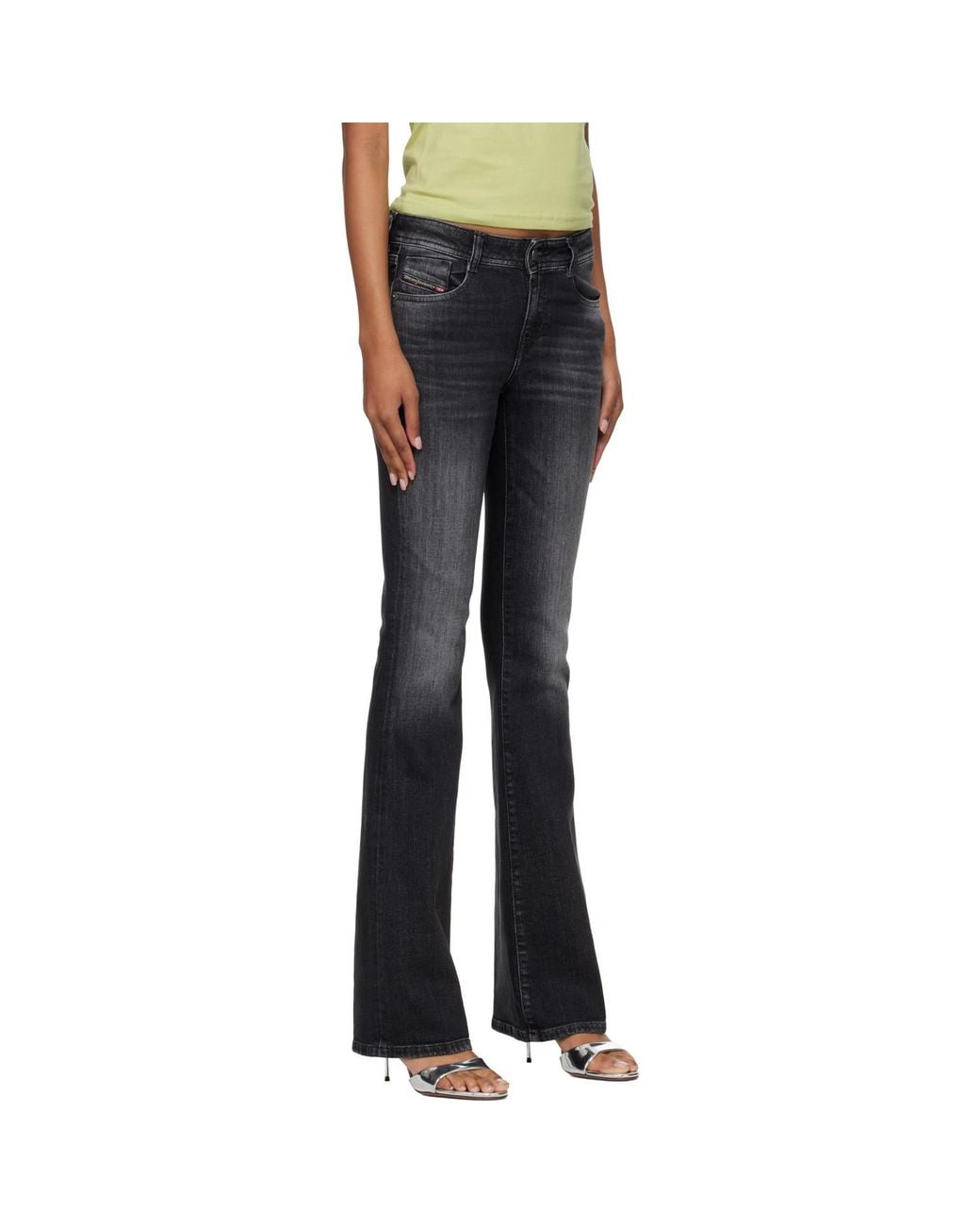 DIESEL Blue Bootcut Low Waist 1969 D-Ebbey Jeans