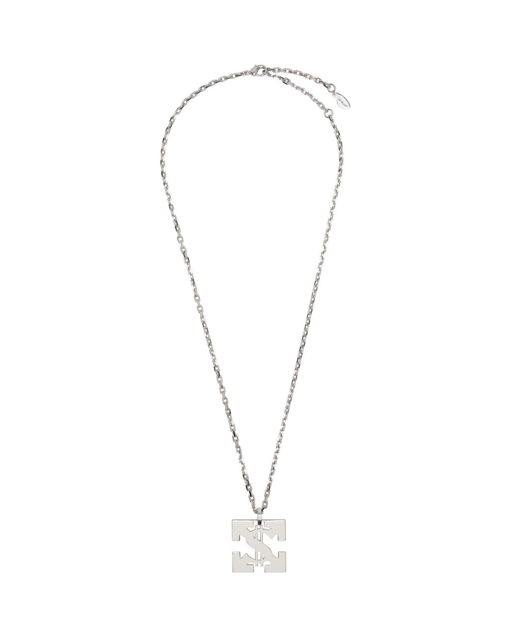Off-White c/o Virgil Abloh Black Bling Dollar Chain Necklace for men