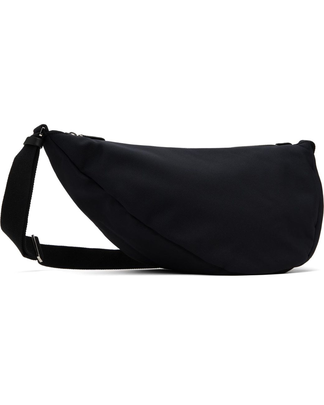 The Row Black Slouchy Banana Bag for men