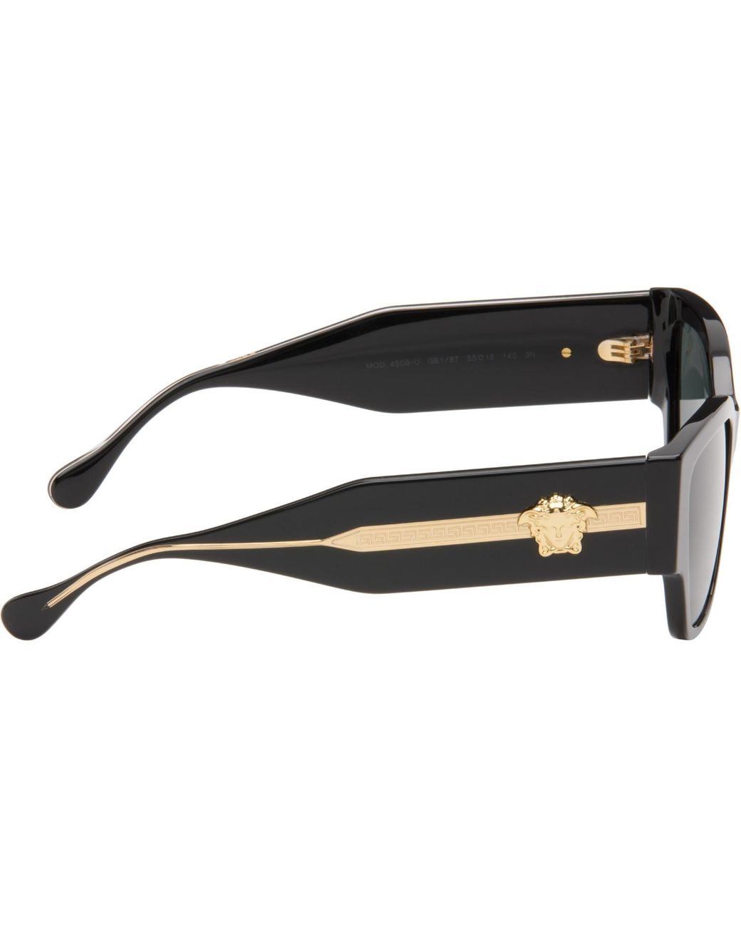 Versace Gray Medusa Focus Cat-Eye Sunglasses