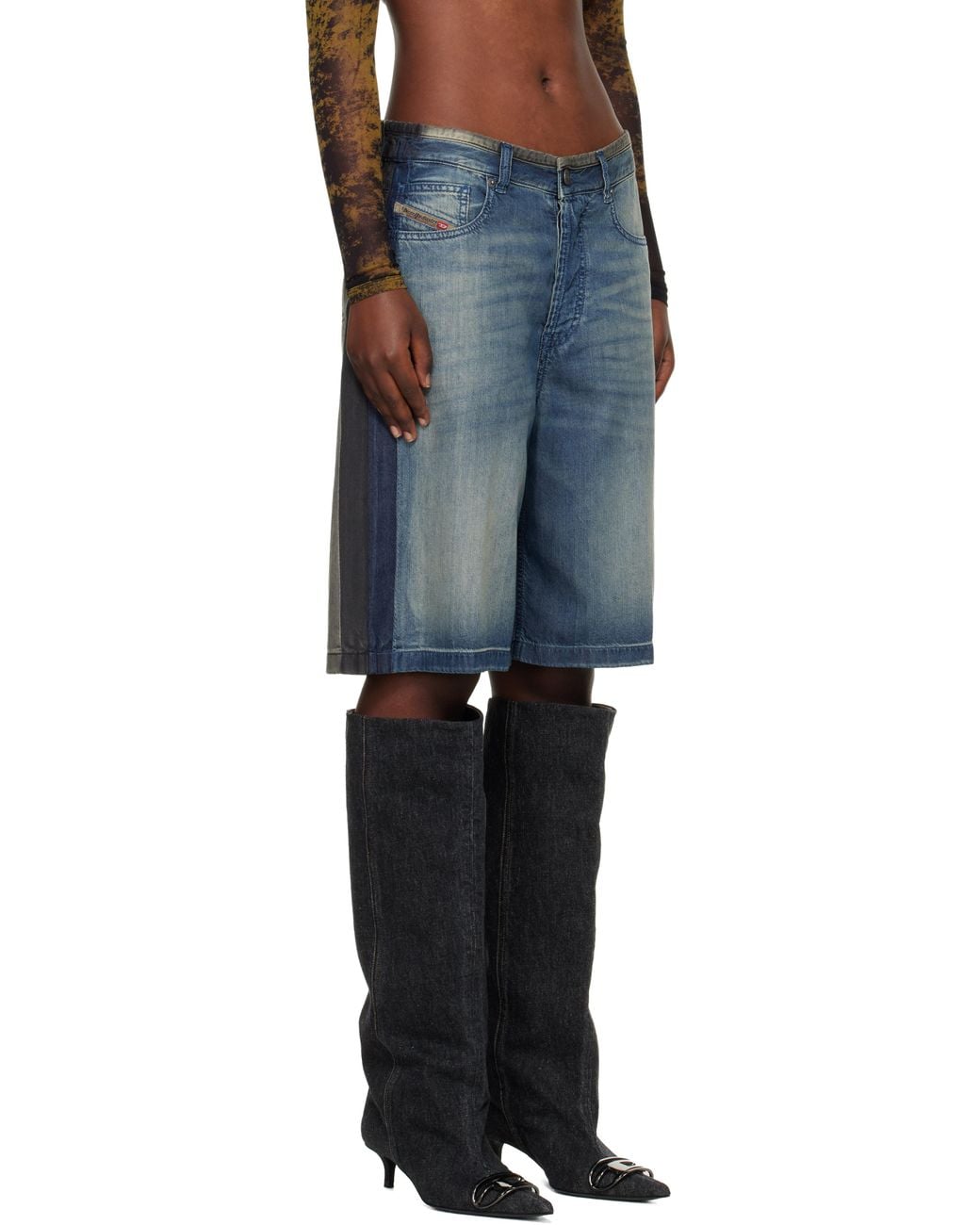 DIESEL Blue De-Sire-Short-S1 Denim Shorts