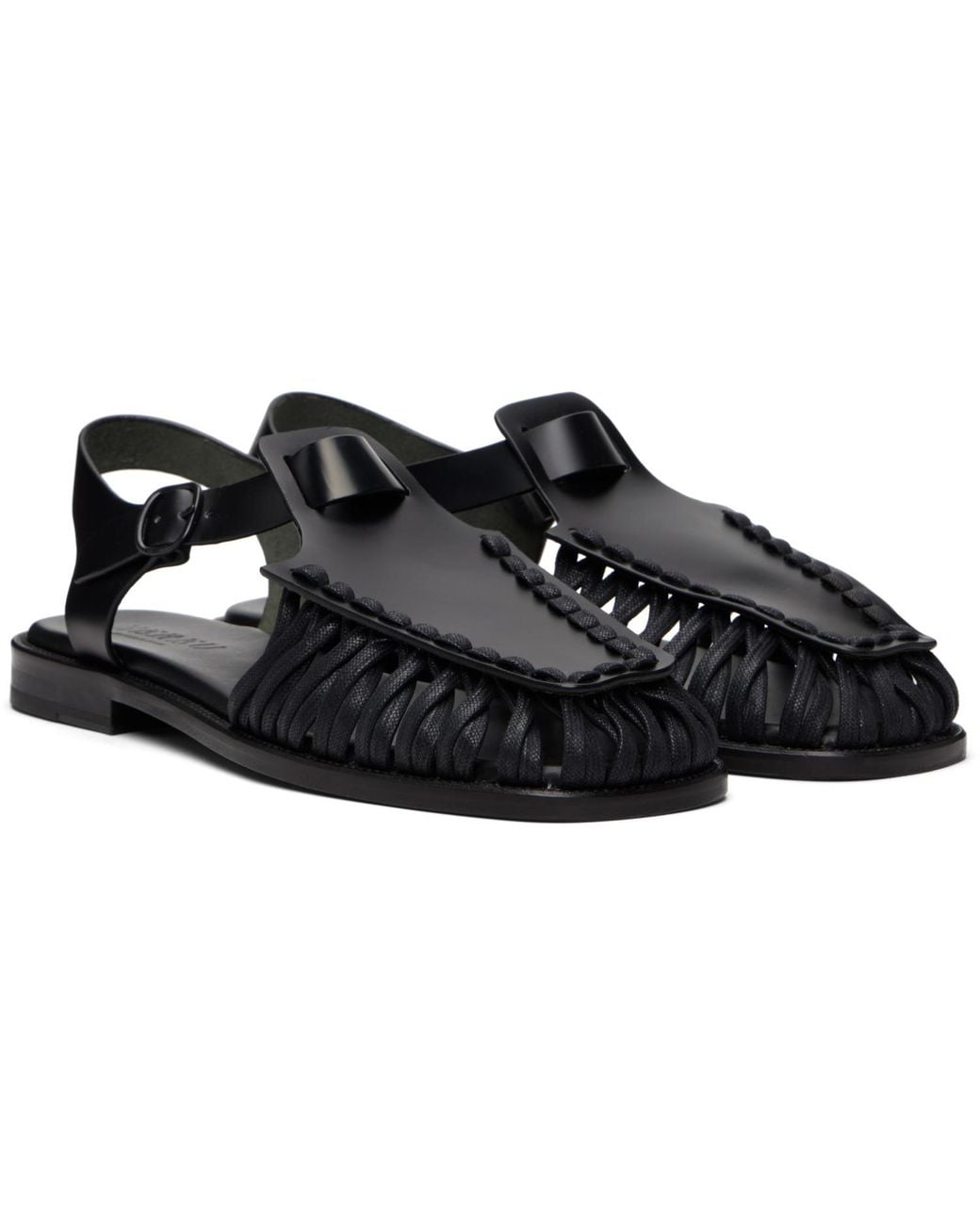 Hereu Black Alaro Sandals for men