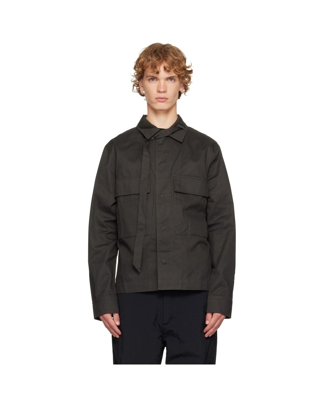 HELIOT EMIL Black Octave Shirt for men