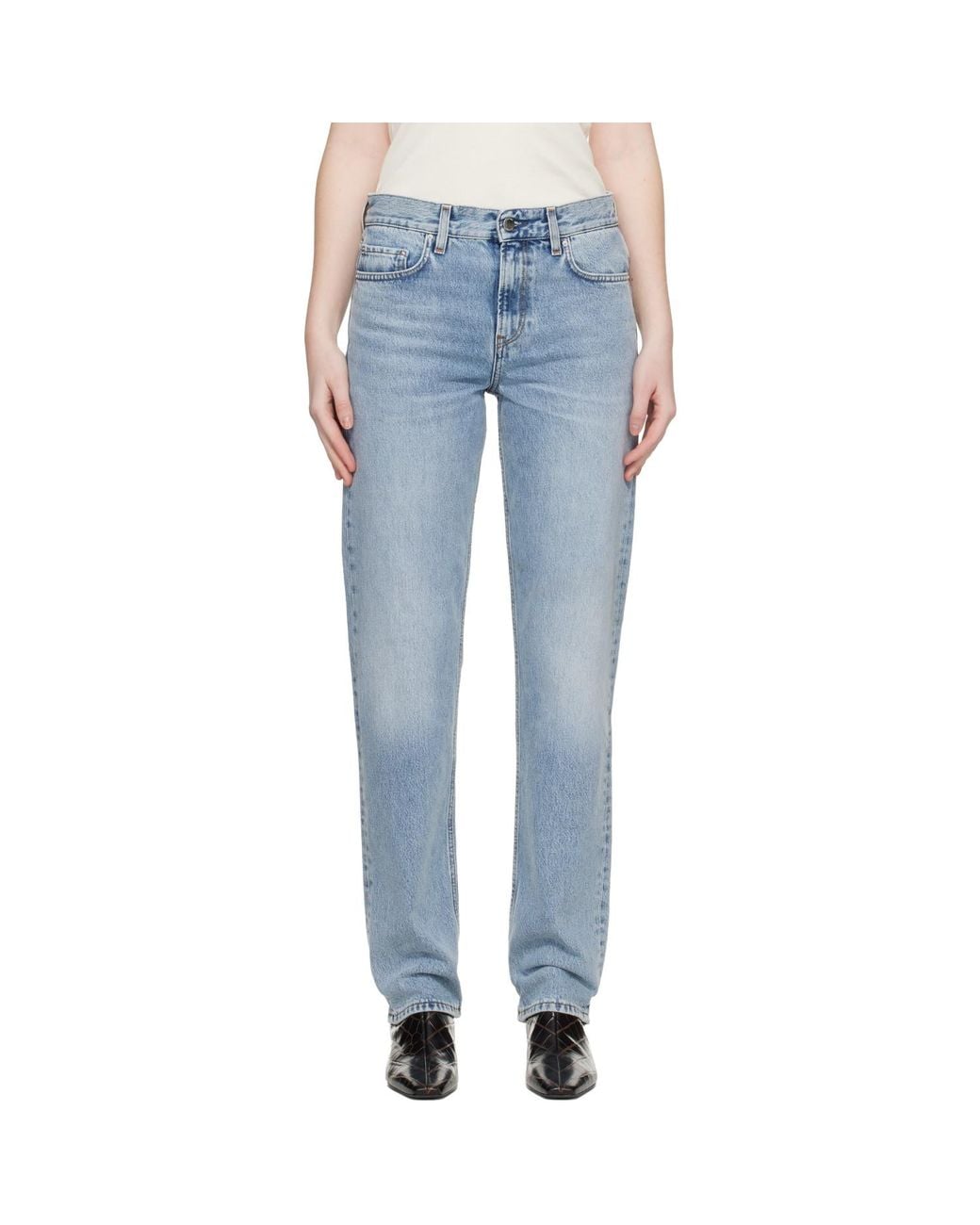 Totême Blue Low Straight Jeans
